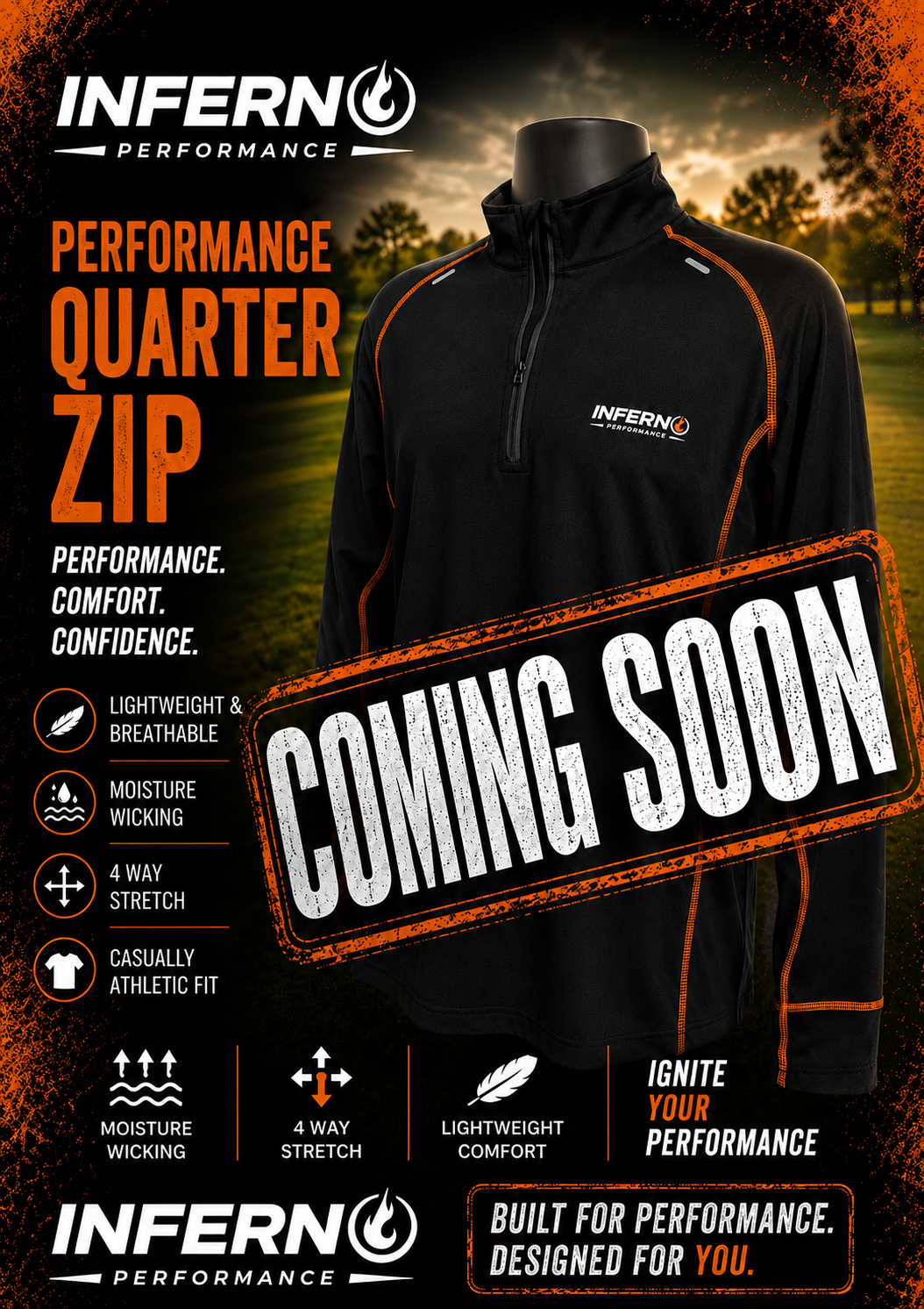 Inferno Performance Ignite Range - Quarter Zip Top